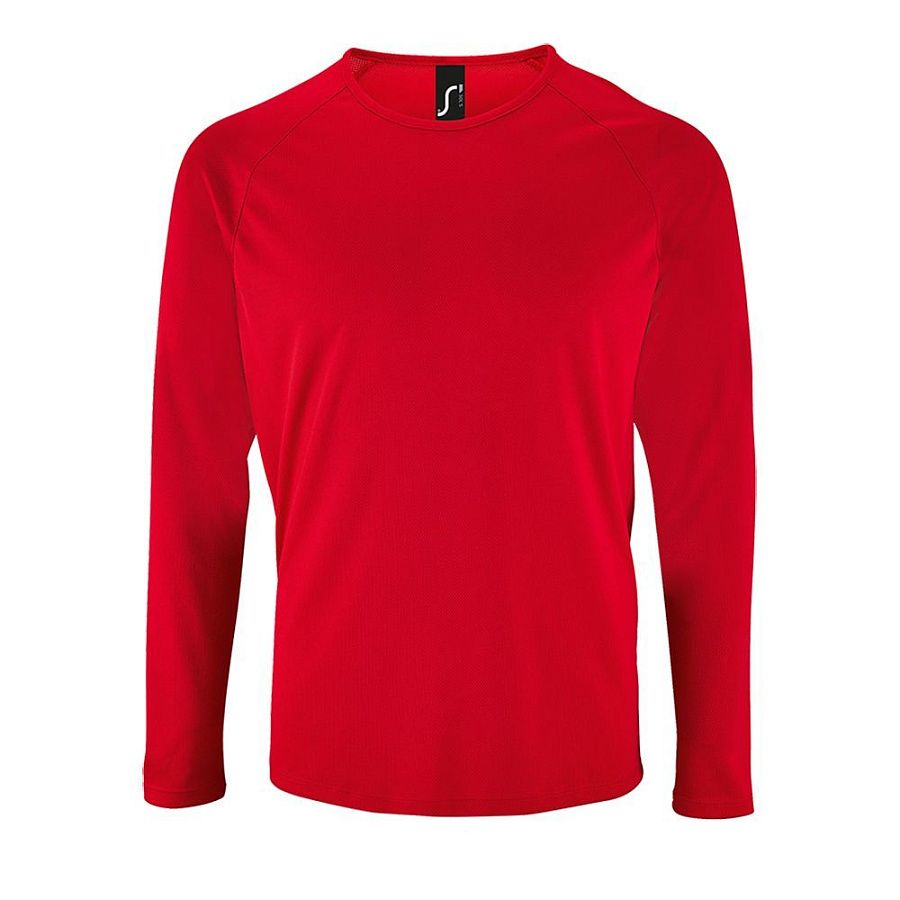 Футболка с длинным рукавом Sporty LSL Men, красная, размер 3XL