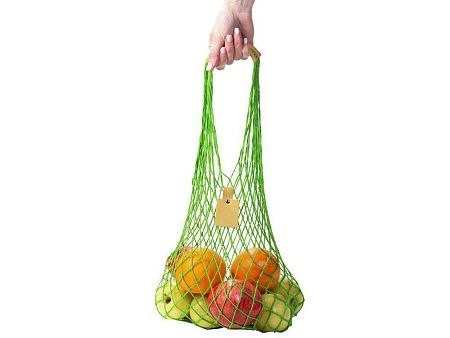 Авоська «Dream» из натурального хлопка с кожаными ручками, 25 л