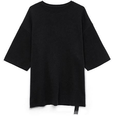 Джемпер с коротким рукавом Siluetti Volumica, черный, размер XL/2XL