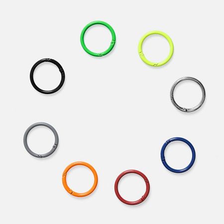 Карабин-кольцо Claus, L, серый