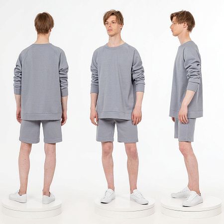 Свитшот унисекс S1, серый, размер XS/S