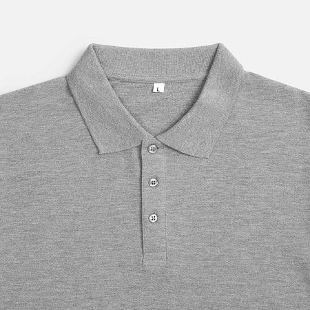 Рубашка поло унисекс Tervise, серый меланж, размер S