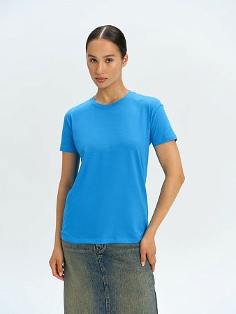 Футболка унисекс Regent 150, ярко-бирюзовая, размер S