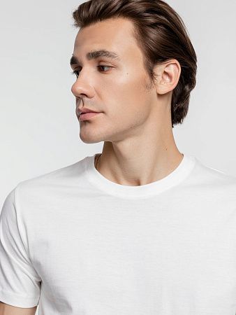 Футболка унисекс T-Bolka 160, белая (теплый оттенок), размер S