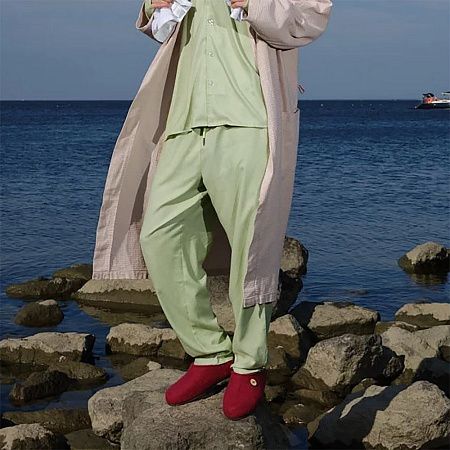 Домашние валенки Step, розовые (вереск), размер 45