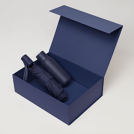 Подарочный набор Sevilla, Atlanta, синий (зонт, термобутылка)