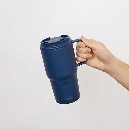 Термокружка вакуумная Авентура (Aventura), синяя