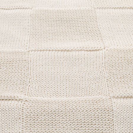 Плед Cella вязаный, бежевый (без подарочной коробки)