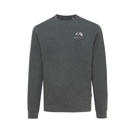 Свитшот Iqoniq Denali из переработанного неокрашенного хлопка, унисекс, 340 г/м²