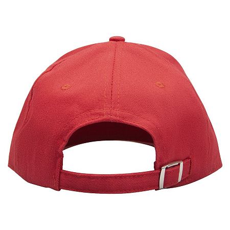 Кепка 6-панельная Oxford 300, c белым сендвичем, красная
