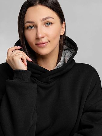 Худи Furry Oversize, черное, размер XS/S