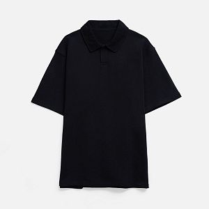 Рубашка поло унисекс Tiimi, черная под нанесение