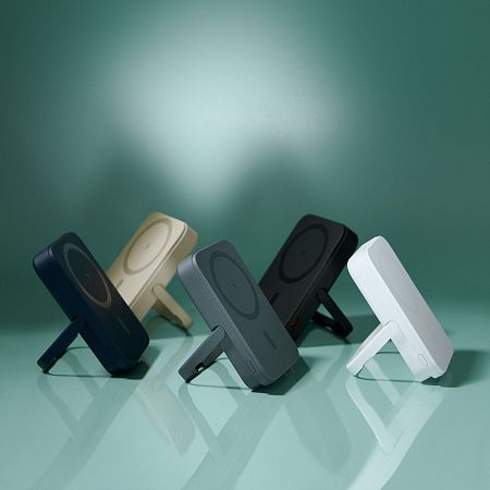 Внешний аккумулятор Union PD 10000mAh с функцией беспроводной зарядки 15W, черный