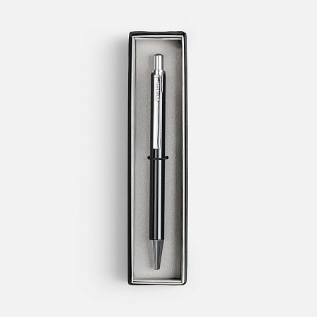 Ручка шариковая Arvent Glossy в футляре, черная