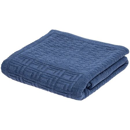 Плед Snippet, синий меланж (джинс)