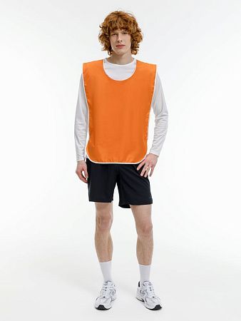 Манишка Member, оранжевая с белым