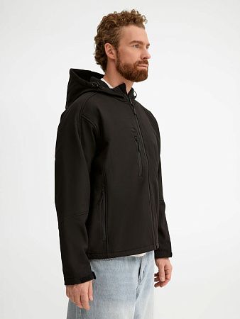 Куртка мужская с капюшоном Replay Men 340, черная, размер XL