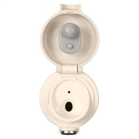 Термобутылка (термос) Kyoto вакуумная, стальная, 440 мл, матовая, кремовая