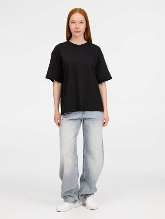 Футболка оверсайз унисекс Legacy, черная, размер XS