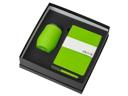 Подарочный набор «COLOR IT» c блокнотом, ручкой и термокружкой