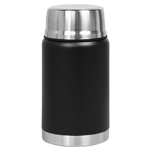 Термос для еды Tonsberg, 620 мл, металлический, черный, матовый