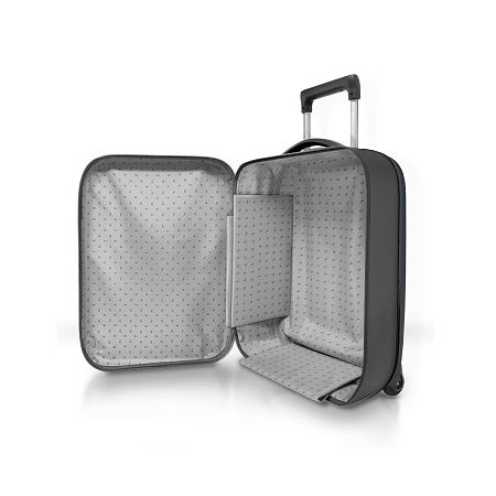 Чемодан складной Rollink Vega II 55x40x20 см, 2 колеса, бирюзовый