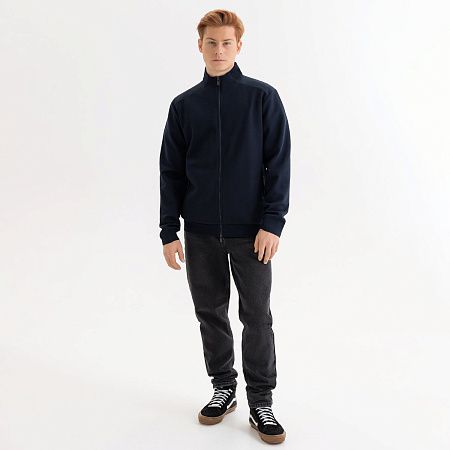 Толстовка на молнии ASTIN темно-синяя, размер XXL