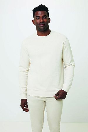 Свитшот Iqoniq Denali из переработанного неокрашенного хлопка, унисекс, 340 г/м²