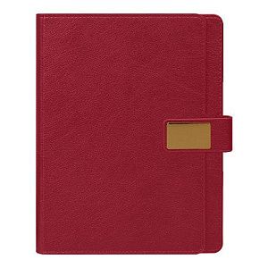 Ежедневник в суперобложке Alfa Mocco Business Edition B5, полутвердый, бордовый с золотом