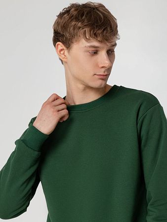 Толстовка Unit Toima Heavy, темно-зеленая, размер XS