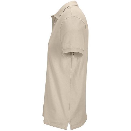 Рубашка поло унисекс Pacific, бежевая (льняная), размер XXL