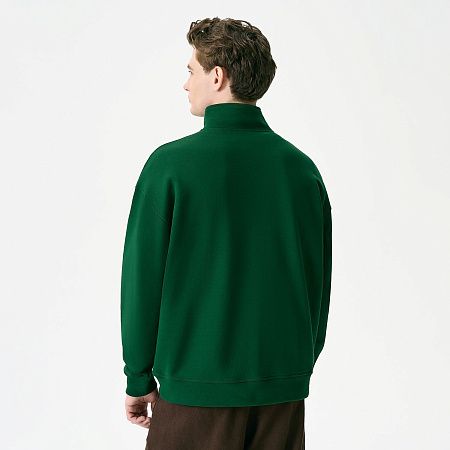 Толстовка на молнии унисекс Флоу (Flow), зеленая, размер 5XL/6XL