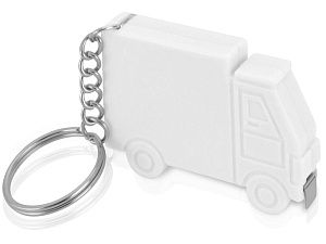 Брелок-рулетка «Грузовик»,1м, цвет: белый