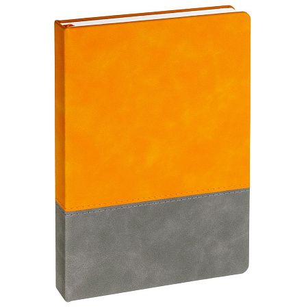 Ежедневник Horizon, недатированный, серый с оранжевым