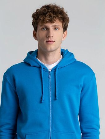 Толстовка на молнии с капюшоном Siverga Heavy 2.0, бирюзовая, размер XL