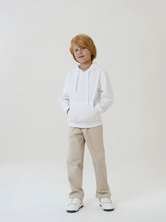 Худи детское Kirenga Kids 2.0, белое, размер 10 лет (130-140 см)
