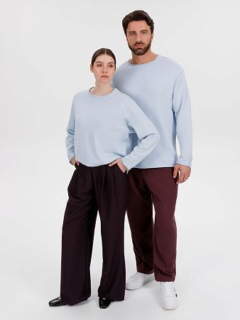 Лонгслив унисекс Siluetti Fuori, светло-голубой, размер S/M