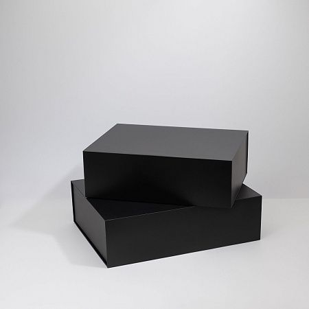 Подарочная коробка-трансформер большая, черная