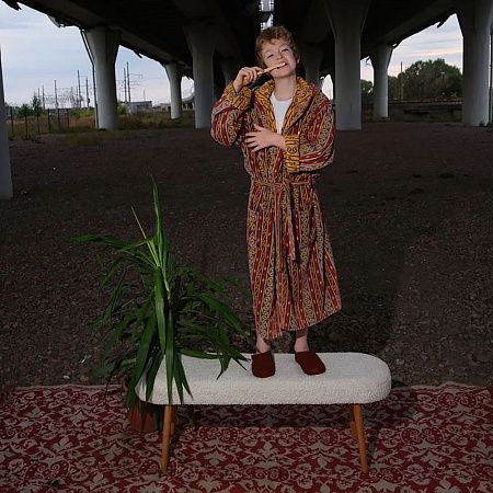 Домашние валенки Cant, красно-коричневые (терракот), размер 41