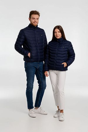 Куртка с подогревом Thermalli Chamonix, темно-синяя, размер S