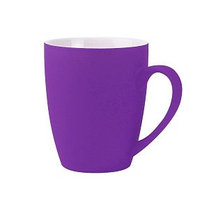 Кружка Elegante софт-тач 350мл, фиолетовая