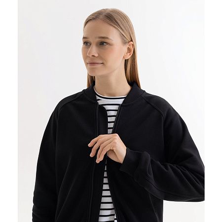 Толстовка на молнии, унисекс Торрес (Torres) черная, размер XXL