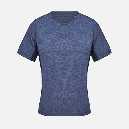 Футболка спортивная унисекс Storm, темно-синий меланж, размер XS