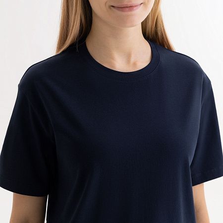 Футболка унисекс KRIS, 150 гр., темно-синяя, размер XS