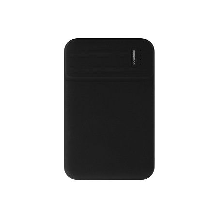 Внешний аккумулятор с подсветкой Скайлайн (Skyline), 5000 mAh, черный