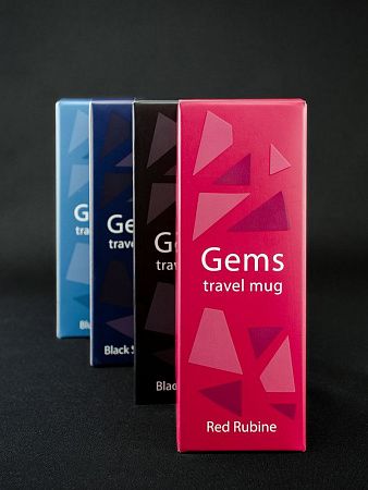 Термостакан Gems Black Morion, черный морион