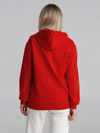 Толстовка на молнии с капюшоном Unit Siverga, красная, размер XS v2
