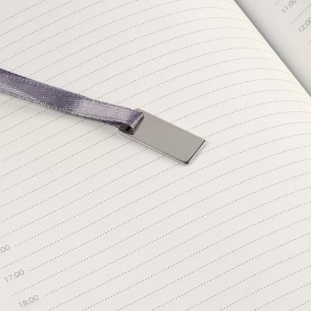 Ежедневник Grace на заказ, недатированный, серый