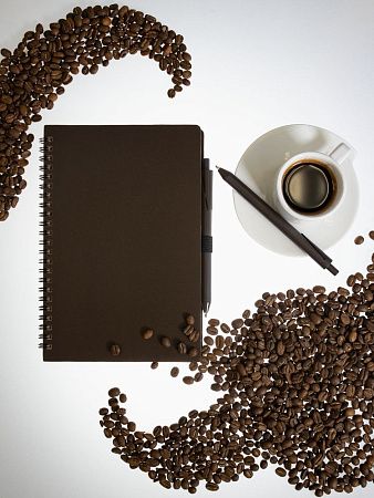Блокнот на спирали Coffeist, коричневый