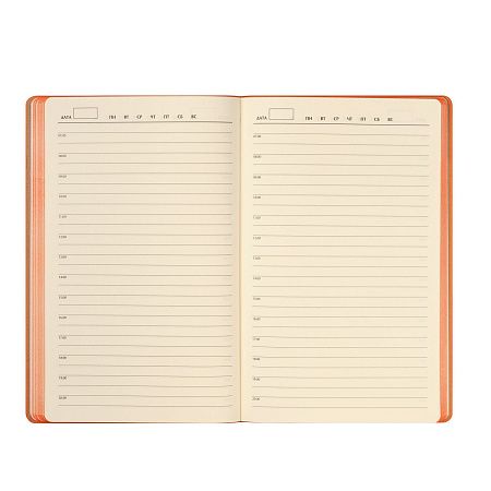Ежедневник Рейн (Rain) недатированный, оранжевый (без упаковки, без стикера)